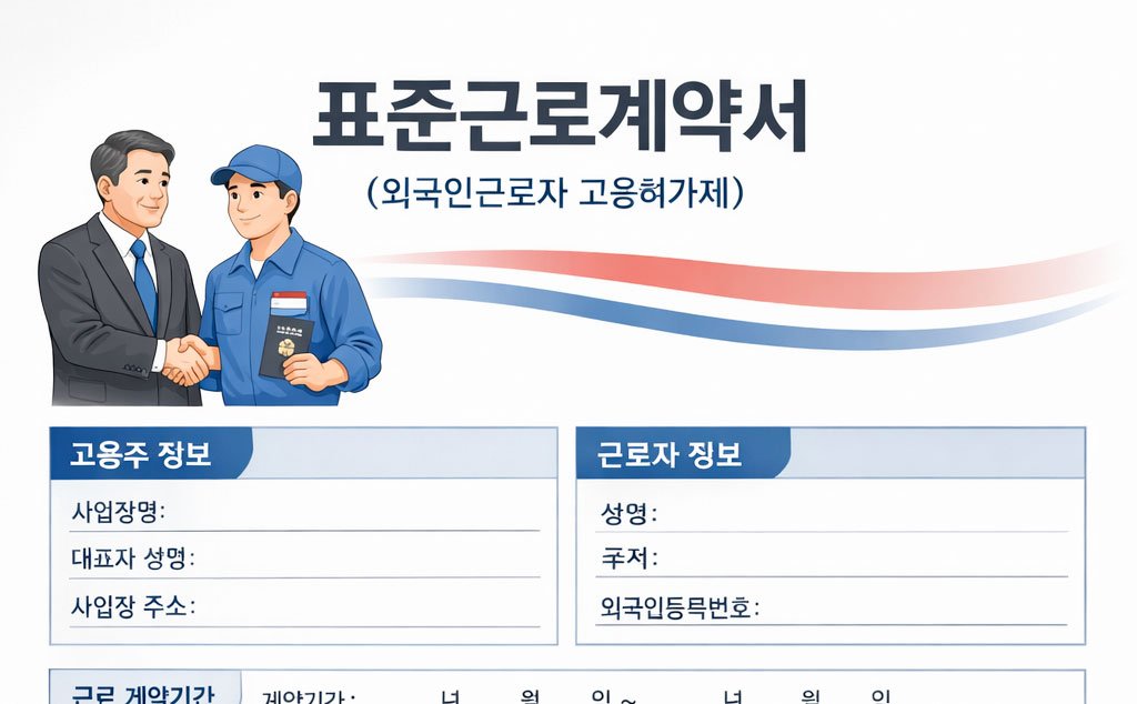 표준근로계약서 | Standar kontrak kerja 