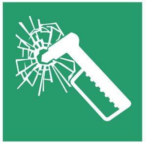 대피로 표지 | Rambu jalur evakuasi